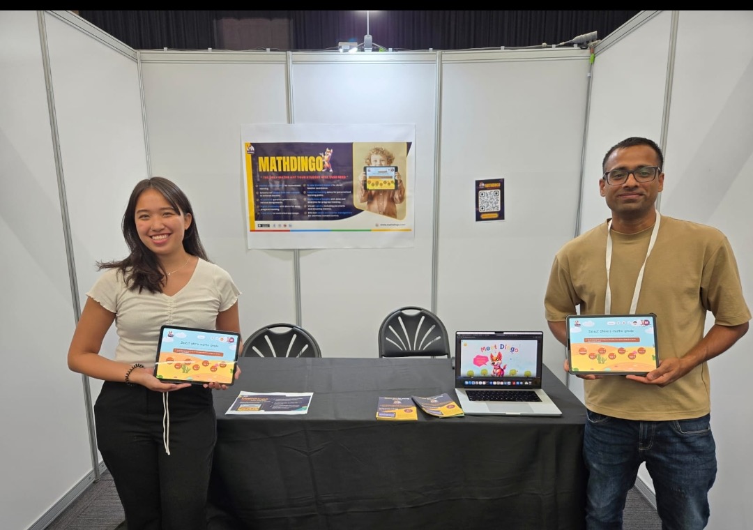 Byte Digital showcasing a client product at an event booth