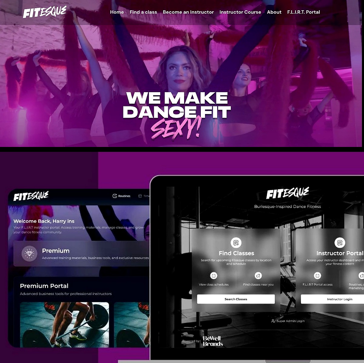 Fitesque fitness marketplace hero