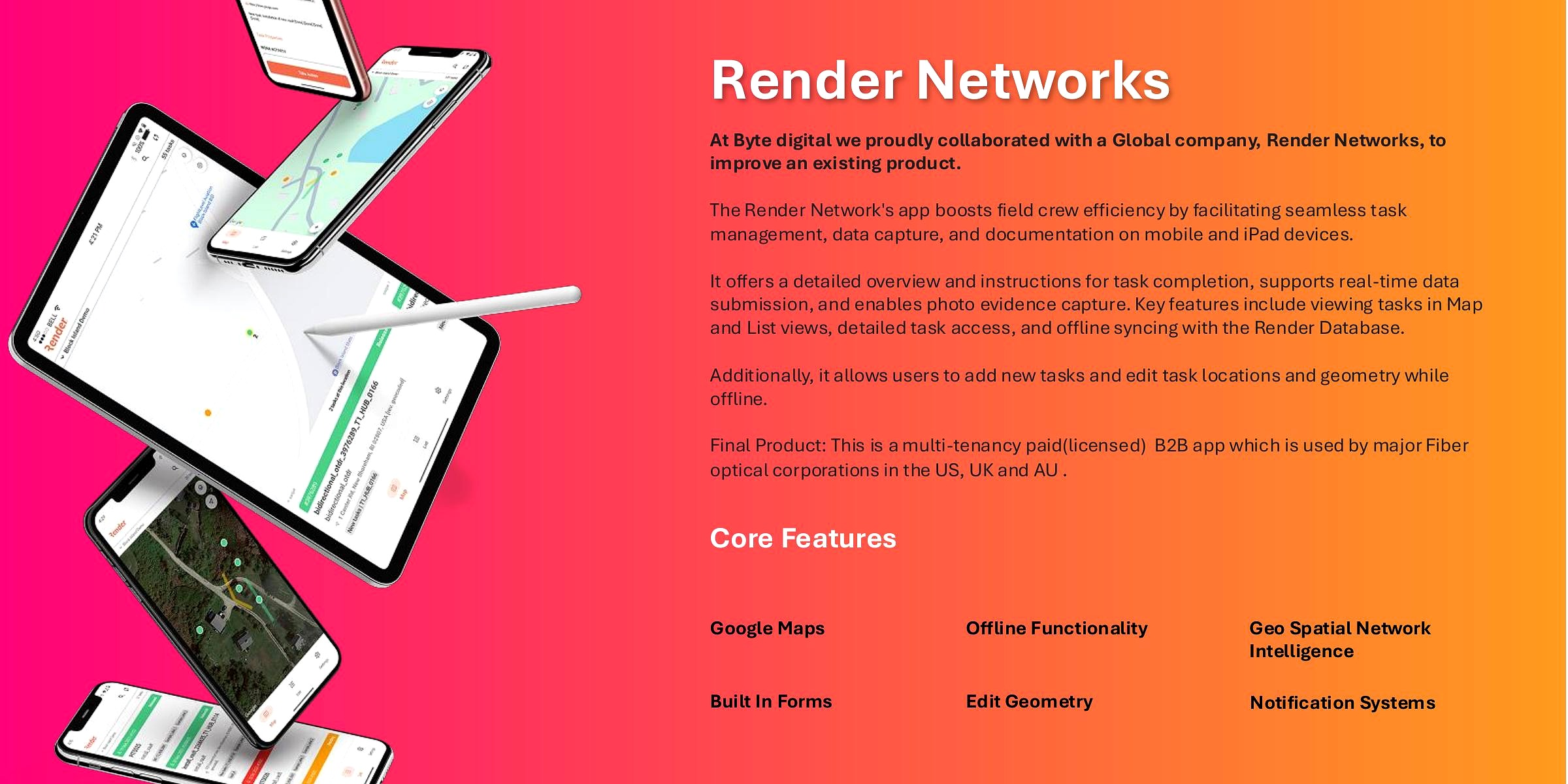 Render Networks field crew platform hero